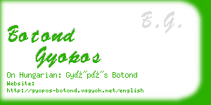 botond gyopos business card